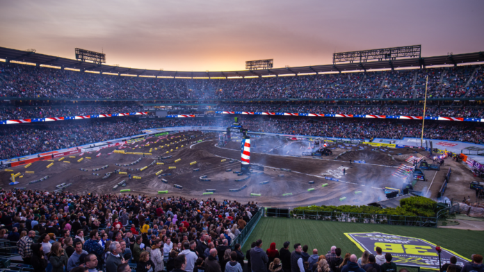 anaheim 1 supercross opening ceremonies by jeff kardas